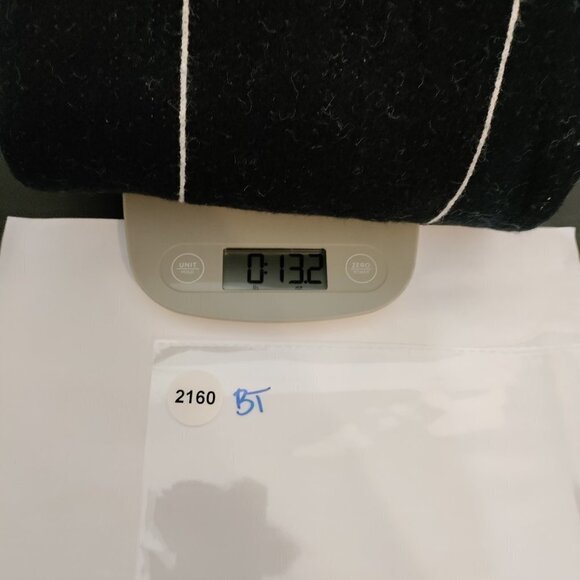 New Leith Knit Window Pane Cozy Long Sleeve Stripe Cardigan Size XS Women Black - Picture 14 of 14